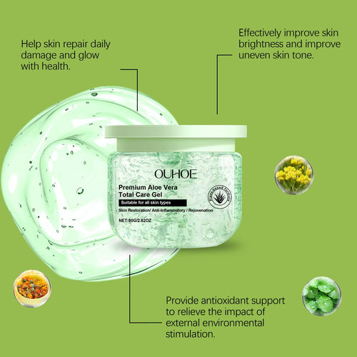 Calming Aloe Vera Gel ﻿hydrating Nourishing Removing Dryness Dullness Dark Spots Repairing Barrier Improve Sensitive Facial Gel